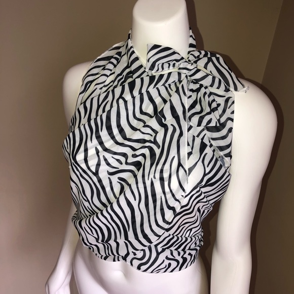 Sarong Cover Up Zebra Print Bathing Suit Bikini Wrap Summer Essential NEW! - Picture 4 of 8